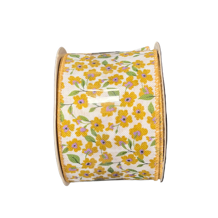 Celebrate It Easter Floral Print Ribbon (2.5" × 20 ft)