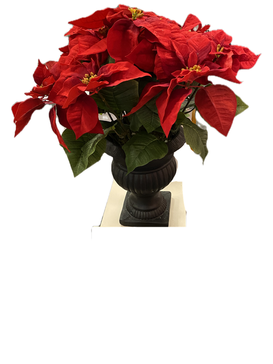 Ashland Designer Premium Silk Poinsettia in Vase