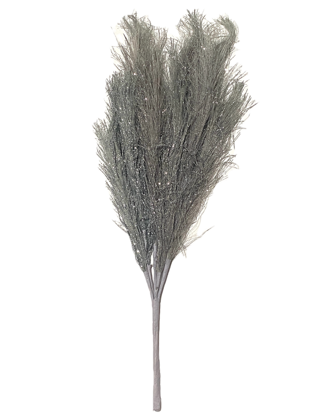 20" Ashland Glittery Silver Craft Bush