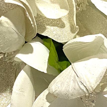 22" Glittery Cream Magnolia Bush - Ashland