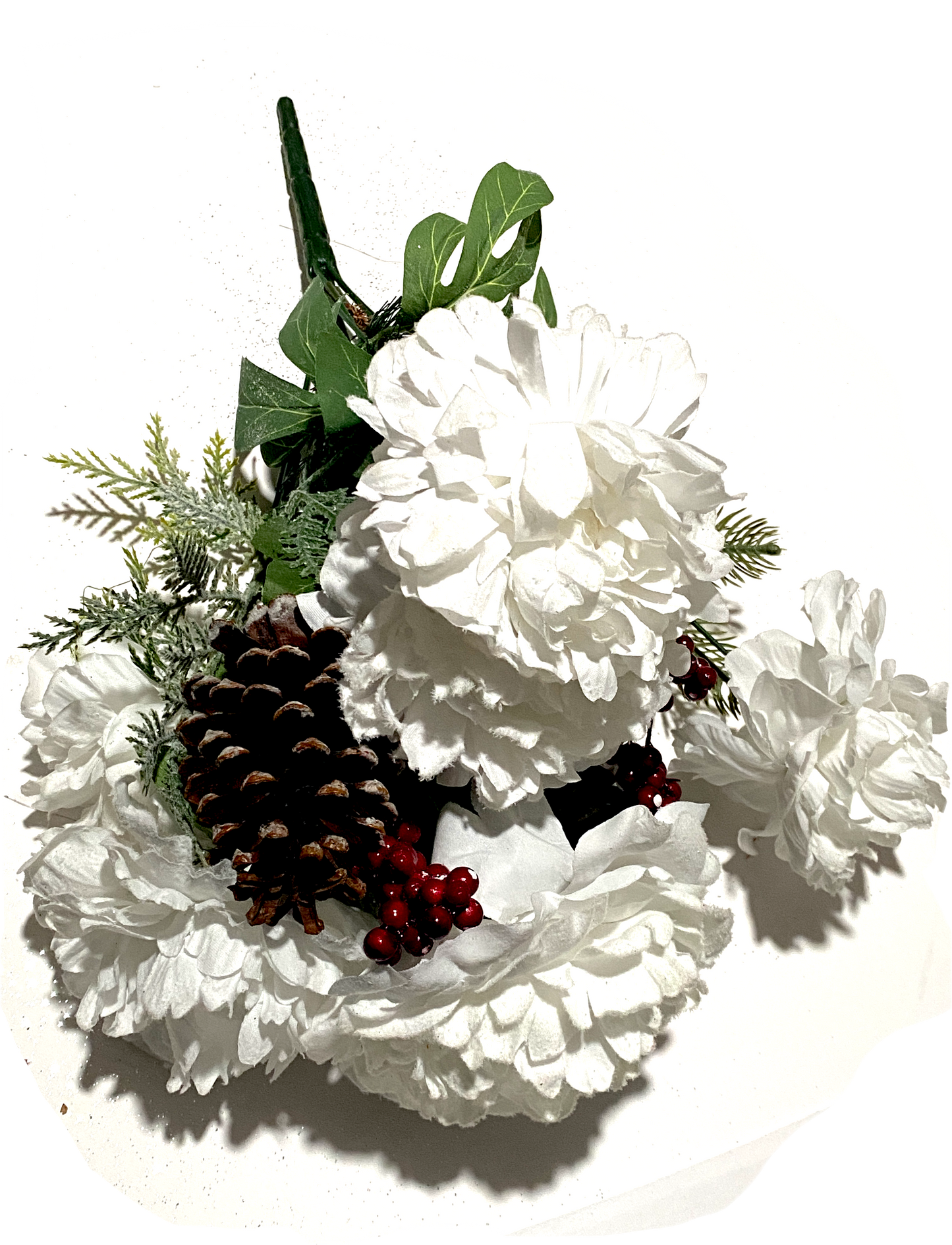 White Peony Pinecone and Berry Bush by Ashland®