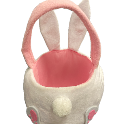 9"x8"x12" Bunny Rabbit Easter Basket with Pink Liner