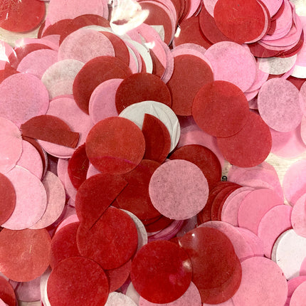 Celebrate it Bright Pink, Red, and White Tissue Paper Easter Confetti .5 oz