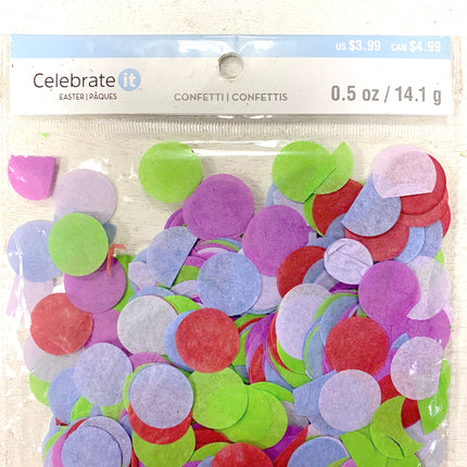 Celebrate it Purple, Red, and Green Easter Confetti .5 oz bright colors