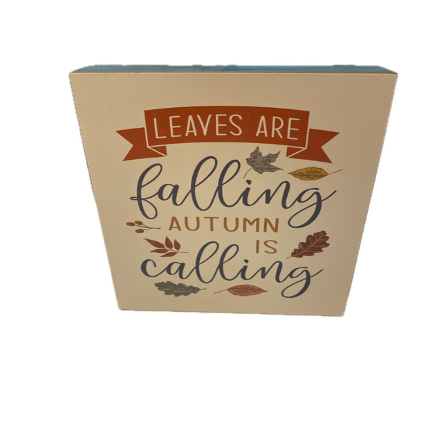Leaves Are Falling 8" Autumn Is Calling Nice Tabletop DÃ©cor by AshlandÂ®