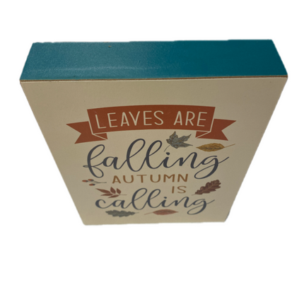 Leaves Are Falling 8" Autumn Is Calling Nice Tabletop DÃ©cor by AshlandÂ®