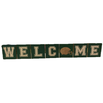 Ashland Fall Football Table Decor - 25x5" Welcome Sign