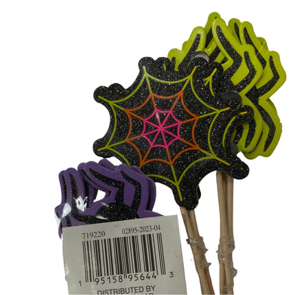 Halloween Spider Cupcake Toppers - Set of 6