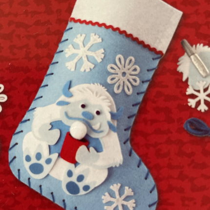 Creatology DIY Christmas Stocking Kit - Blue Monster