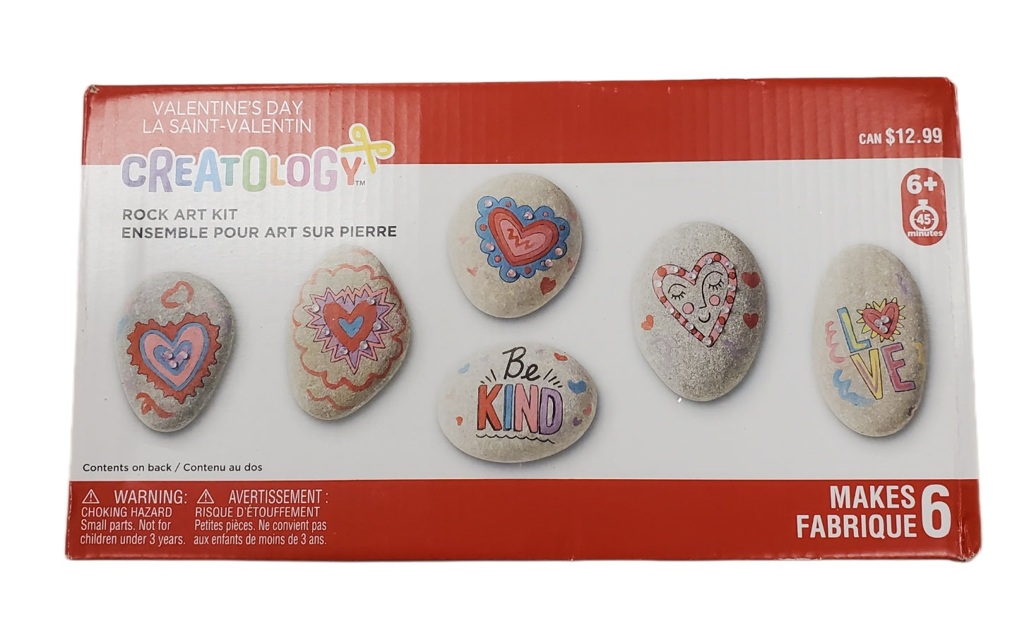 VALENTINE'S DAY ROCK ART KIT CREATE 6