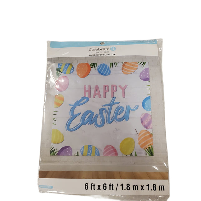 6x6ft Celebrate It Easter Backdrop Decor