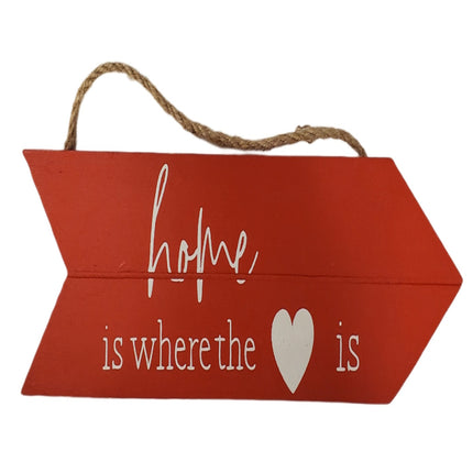 Ashland 10 inch Valentine's Day Home is Where the Heart Is Wall Decor