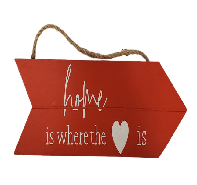Ashland 10 inch Valentine's Day Home is Where the Heart Is Wall Decor