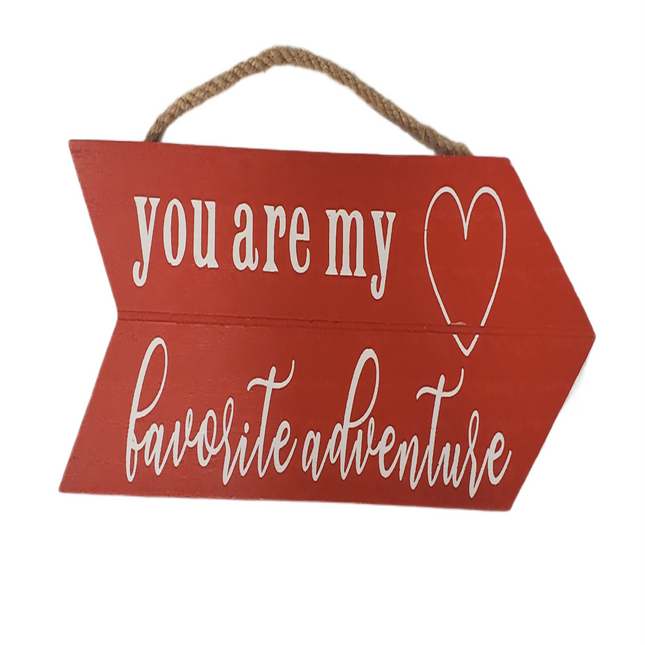 Ashland 10" x 3" x .35" Valentine's Day My Favorite Valentine Wall Plaque