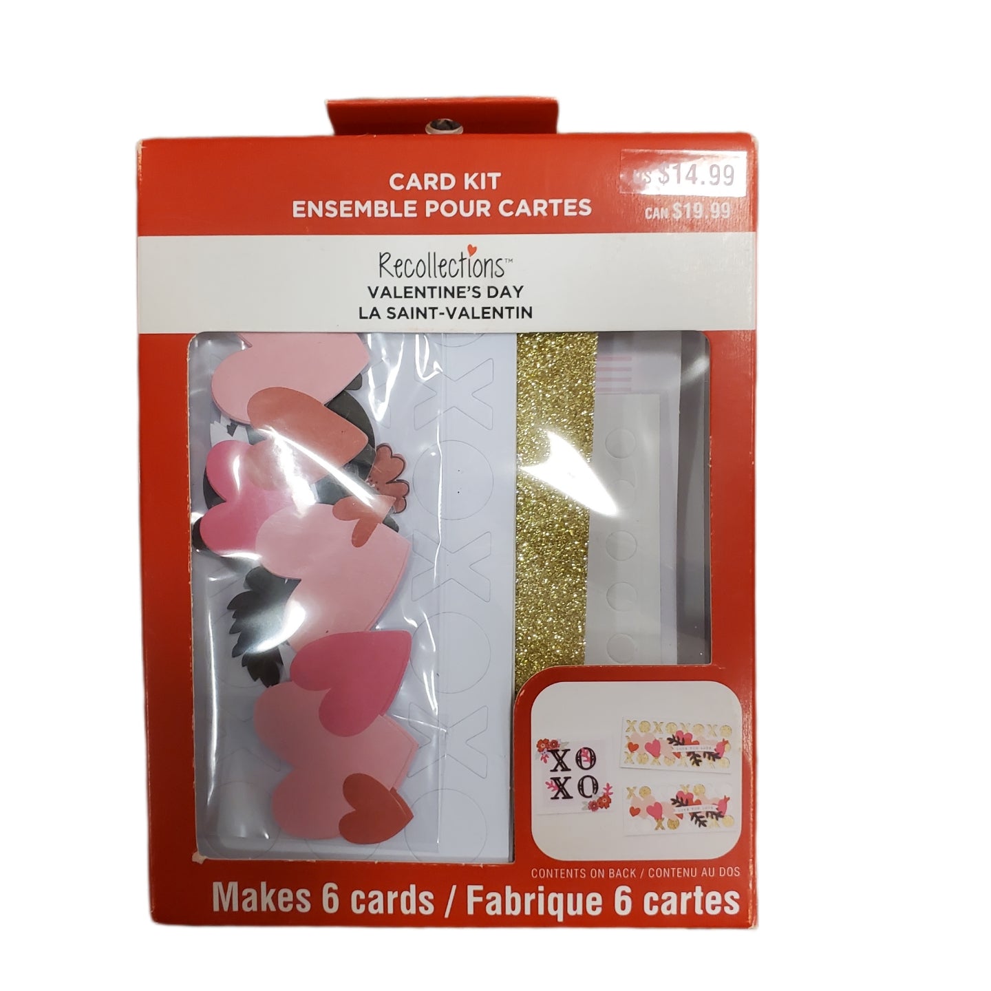 Recollections Valentine's Day Ensemble Hearts & OX Card Making Kit Makes 6 Cards