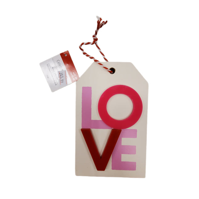 Valentine's Day Wall Decor 6x3.75 Inches