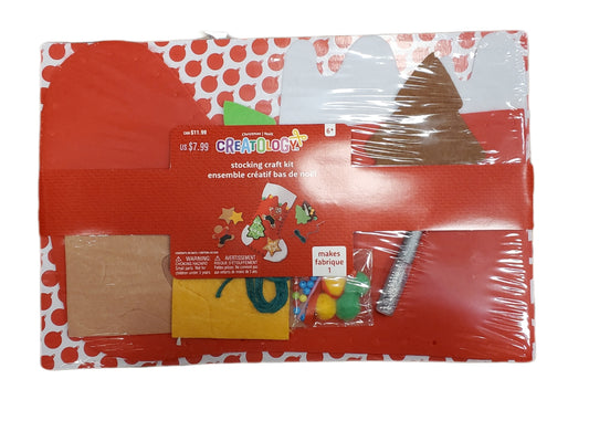 Creatology Christmas Stocking Craft Kit Red with Gingerbread