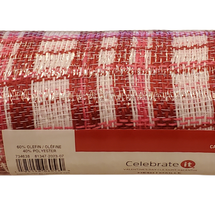 Valentine's Day Mesh Ribbon 9.5 in x 6 yd