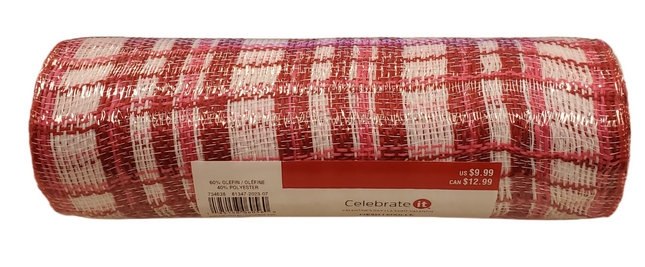 Valentine's Day Mesh Ribbon 9.5 in x 6 yd