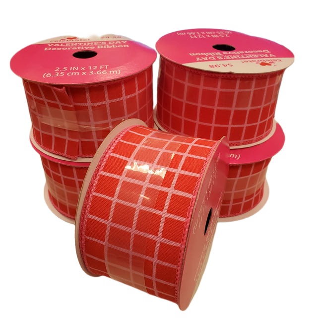 Valentine's Day Decorative Ribbon 2.5" x 12ft