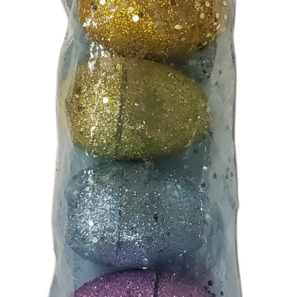 Glitter Easter Eggs to Fill with Treats, 6-Pack