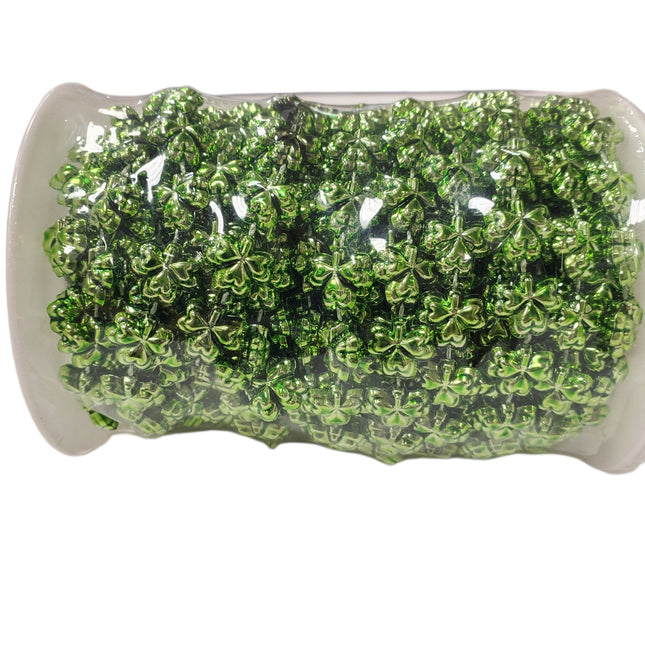 St. Patrick's Day 4-Leaf Clover Garland 30ft Plastic
