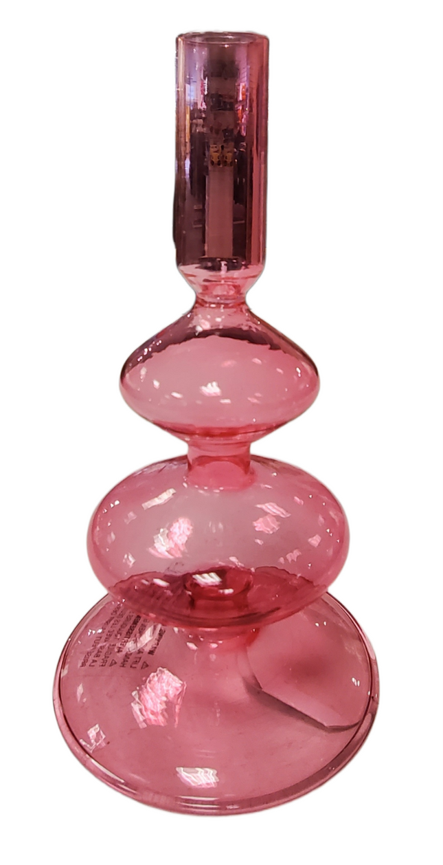 Ashland 7" Glass Candle Holder - Home Decor