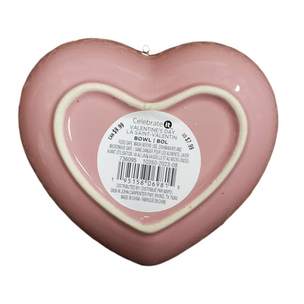 Valentine's Day 5" Heart-Shaped Food Safe Bowl