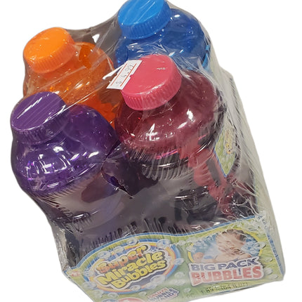Super Miracle Bubbles 4-Pack with Deluxe Wands 16oz