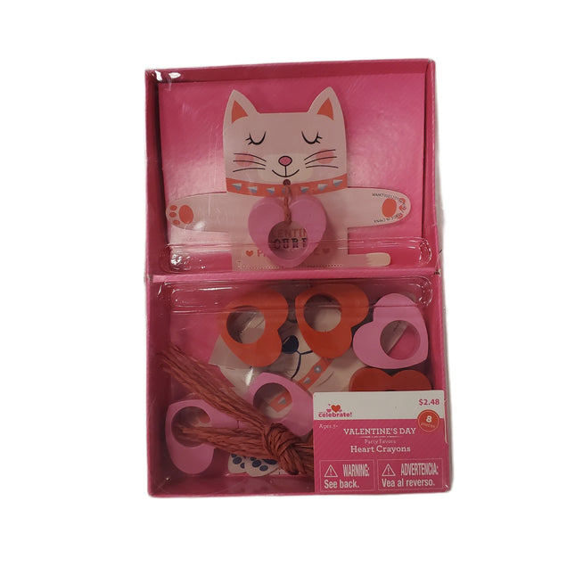 Valentine's Day Heart-Shaped Crayons 8-Pc Set