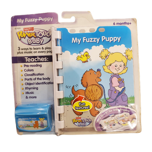 TODDLERS LEARING BOOK MY FUZZY PUPPY