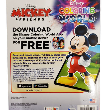 Mickey & Friends Color, Play, and Explore Coloring Book