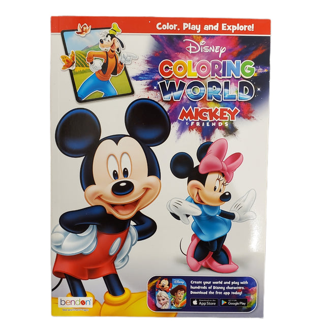 Mickey & Friends Color, Play, and Explore Coloring Book