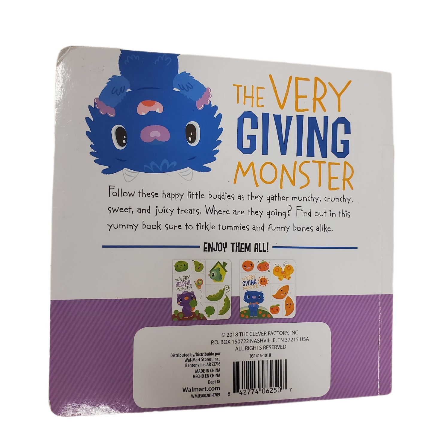 TODDLERS BOOK THE VERY GIVING MONSTER