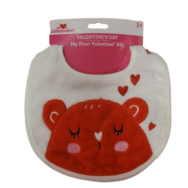 My First Valentine's Day Baby Bib