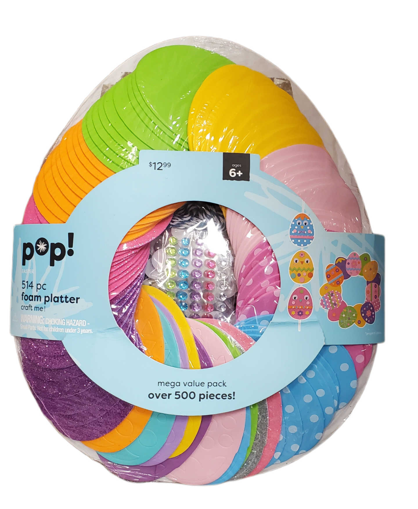 POP! EASTER FOAM PLATTER CRAFT KIT 514-pc MEGA VALUE PACK