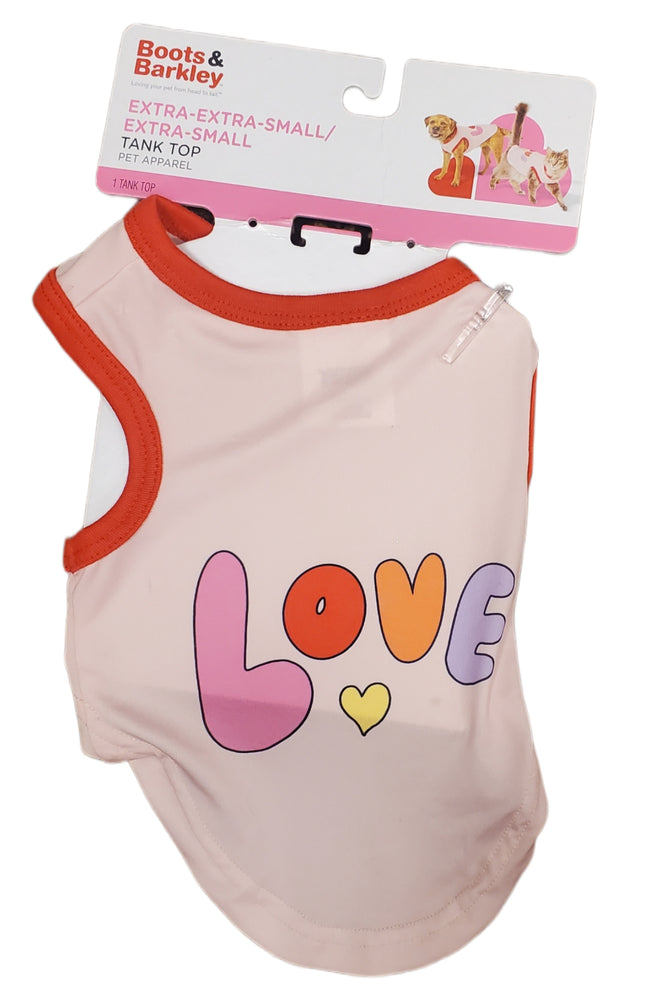 Valentine's Day Tank Top for Pets XS - Boots & Barkley