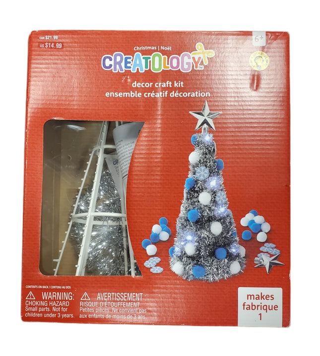 Light-Up Christmas Tree Craft Kit - 65pc