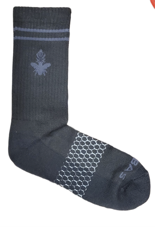 SPECIAL DESIGN SOCKS IN MEDIUM, BLACK WITH HONEYCOMB PATTERN