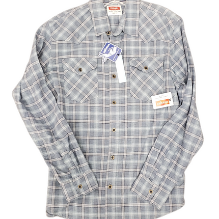 Wrangler Cloud Flannel Stretch Shirt Medium