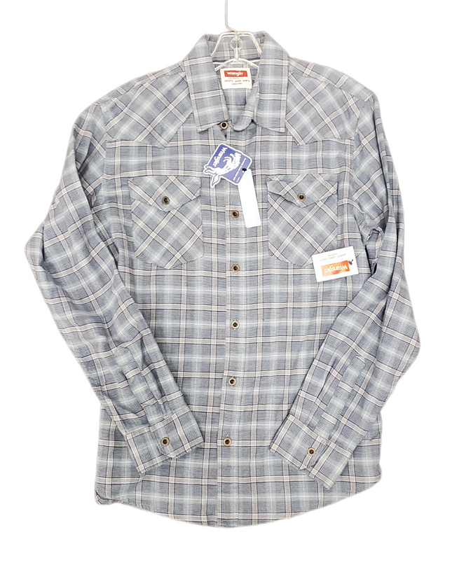 Wrangler Cloud Flannel Stretch Shirt Medium