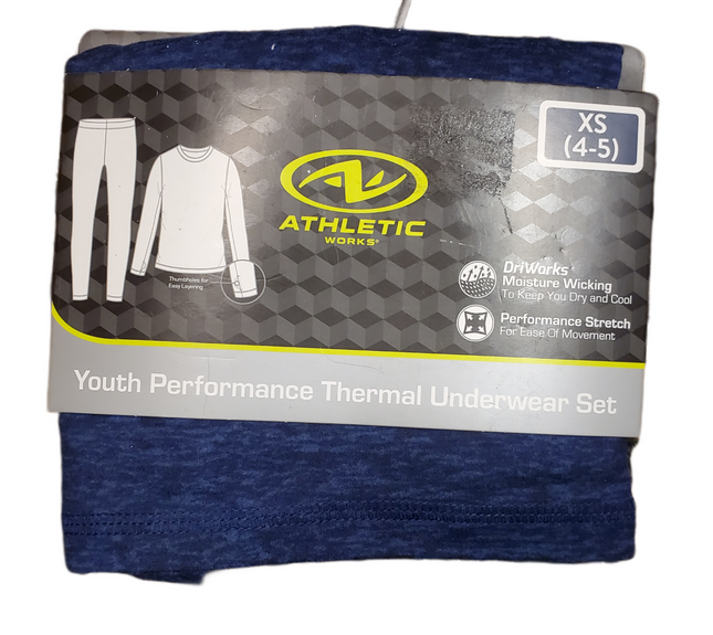 Youth Thermal Set 2pc Blue Marble XS 4-5 – Performance