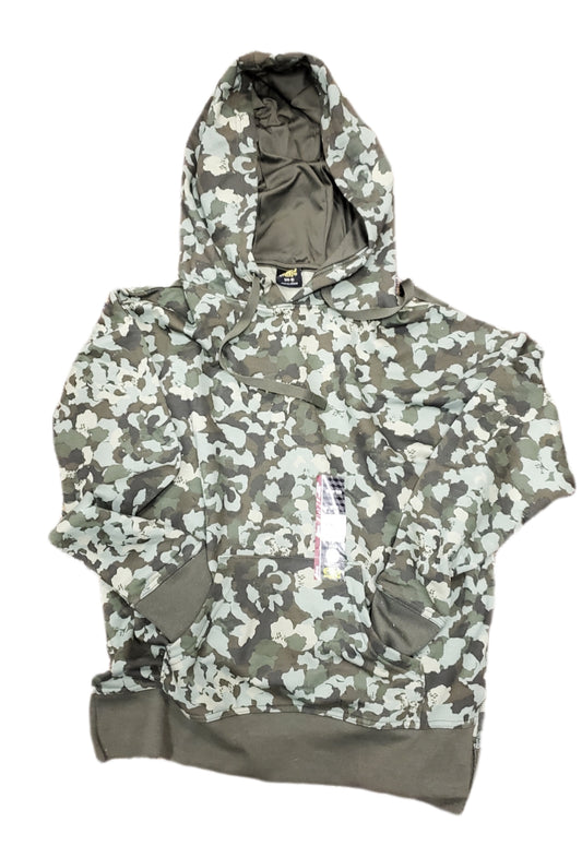 0-2 HOODIE SUPER SOFT GREEN CAMO SIZE-EXTRA SMALL ATHLETIC WORKS