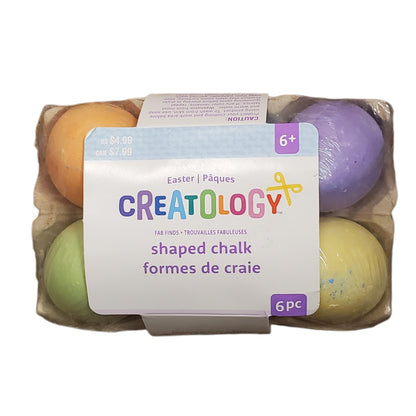 Easter Egg Shaped Chalk Set, Creatology, 6-pc