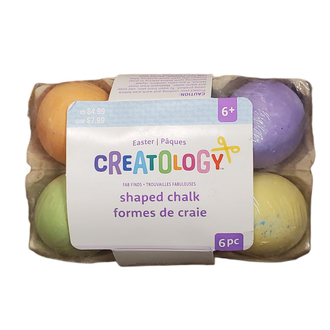 Easter Egg Shaped Chalk Set, Creatology, 6-pc
