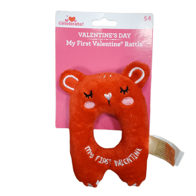 My First Valentine Rattle Toy