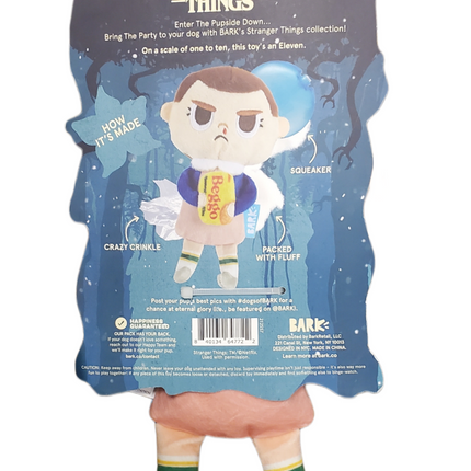 Stranger Things Eleven Bark Dog Toy with Squeaker