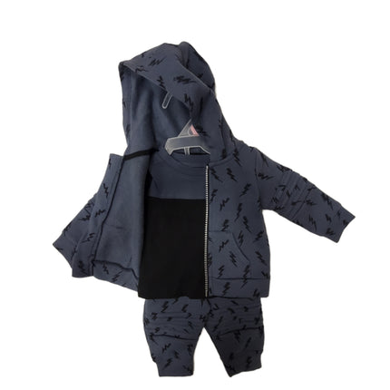 Wonder Nation 3 Pieces Zip hoodie OUTFIT