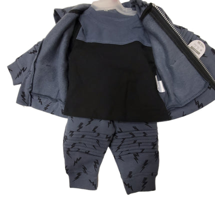 Wonder Nation 3 Pieces Zip hoodie OUTFIT
