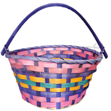 Traditional Easter Basket 10x4.5" - Assorted Colors